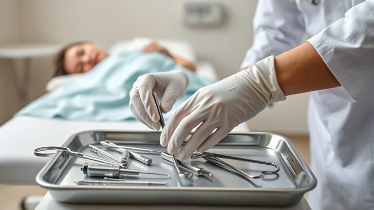 performing pap smear procedure