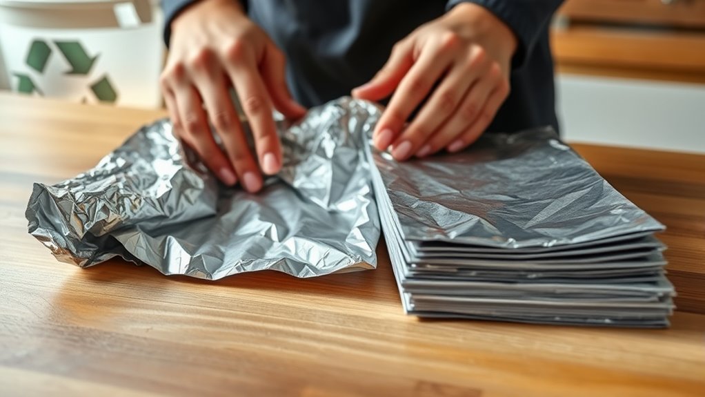 prepare aluminum paper properly