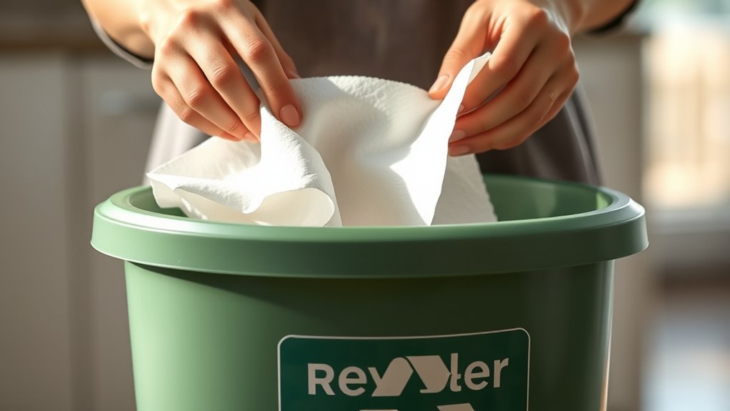 recycle paper towels properly