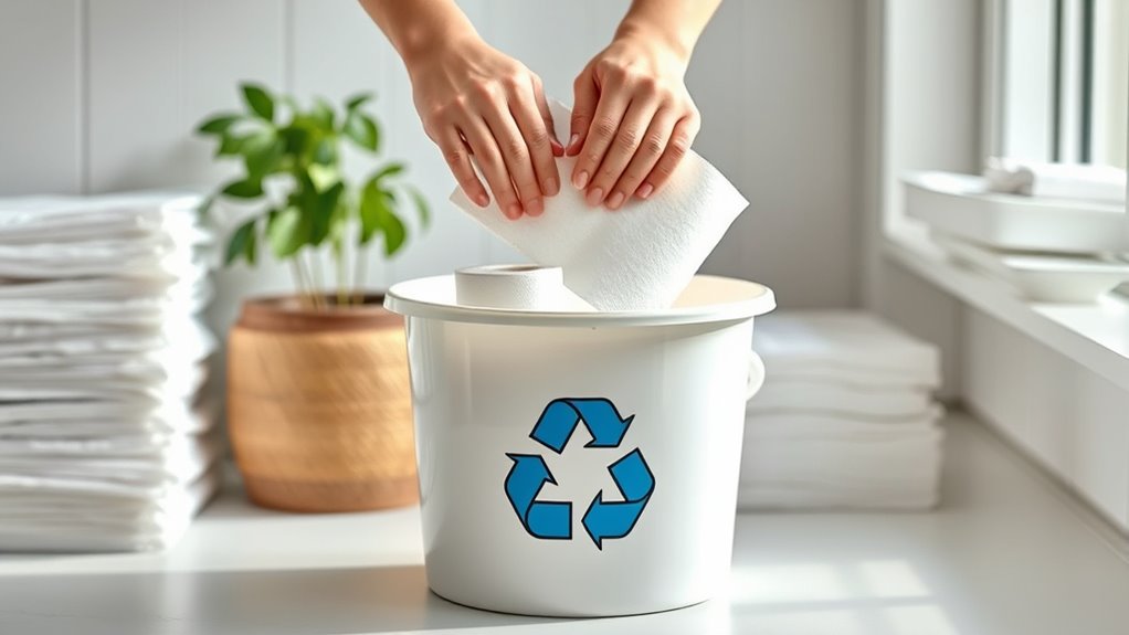recycle paper towels properly