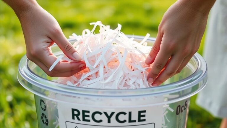 recycle shredded paper carefully