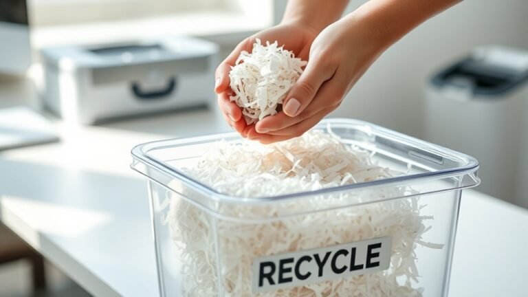 recycle shredded paper correctly