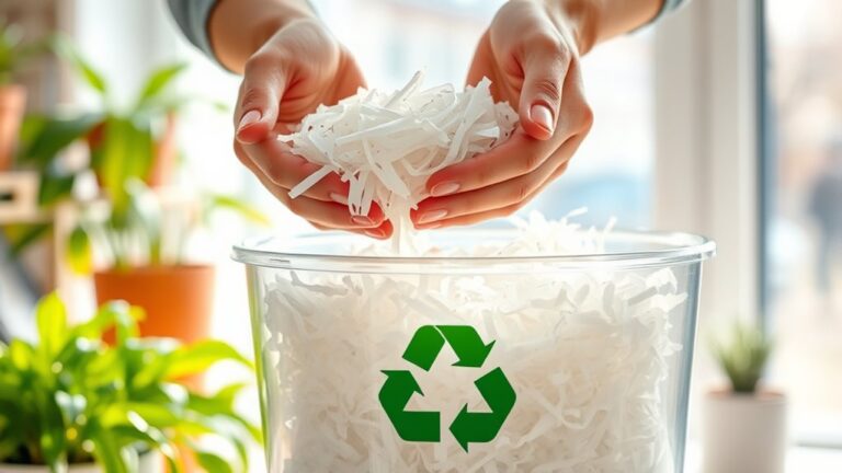 recycle shredded paper properly