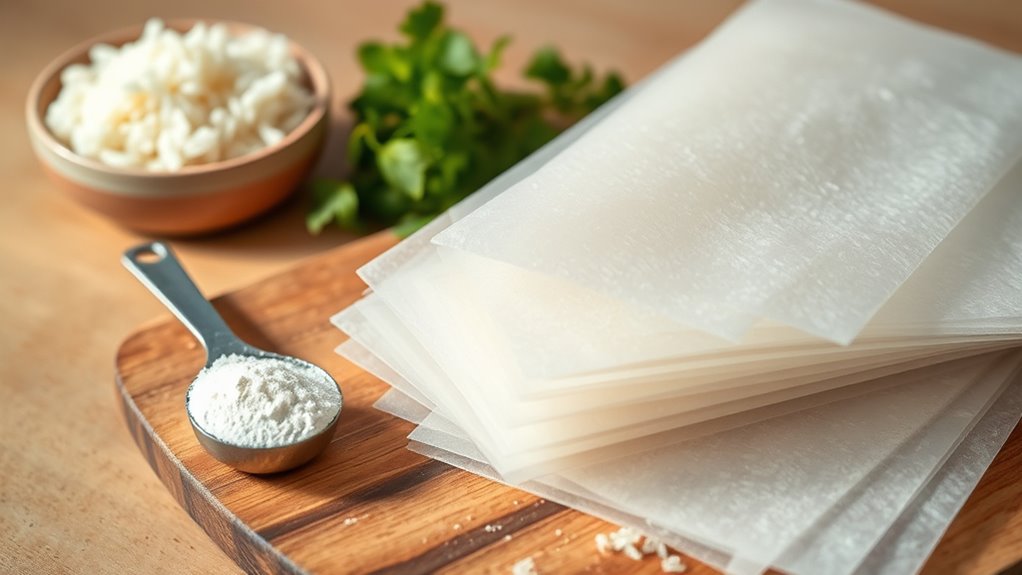 rice paper calorie content