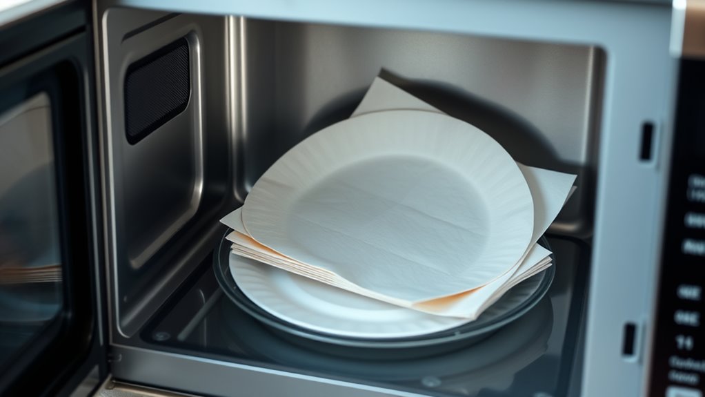 safe papers for microwave
