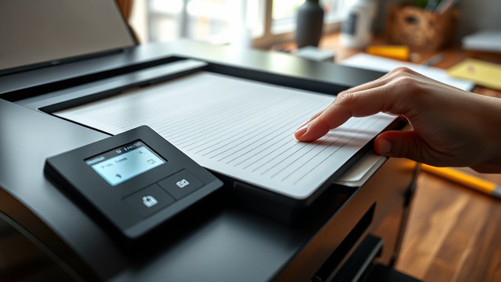select notebook paper settings