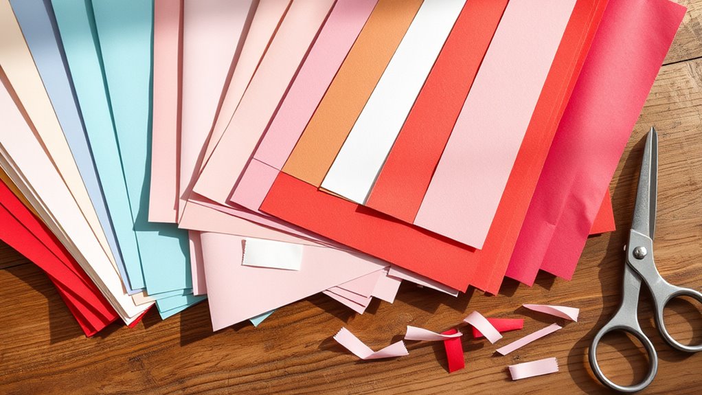 select suitable colorful materials