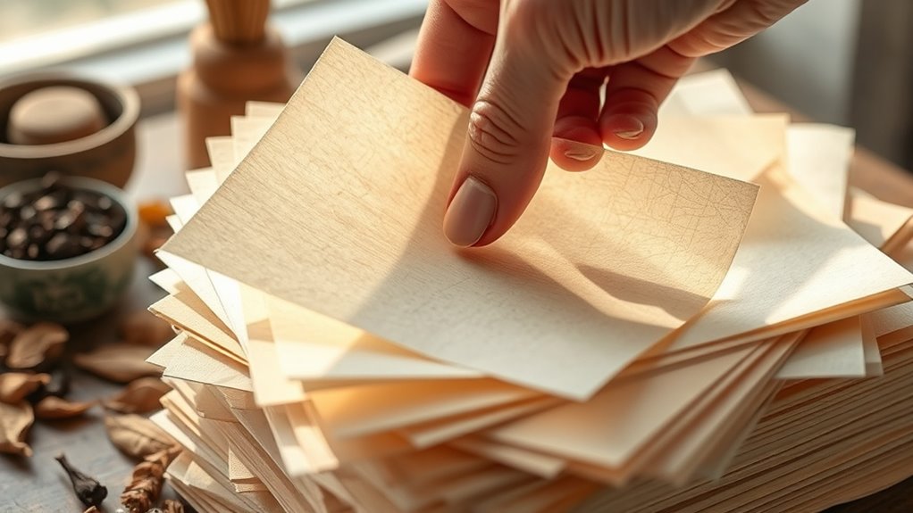 select textured aged paper