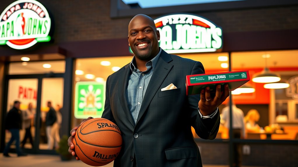 shaq invests in papa john s