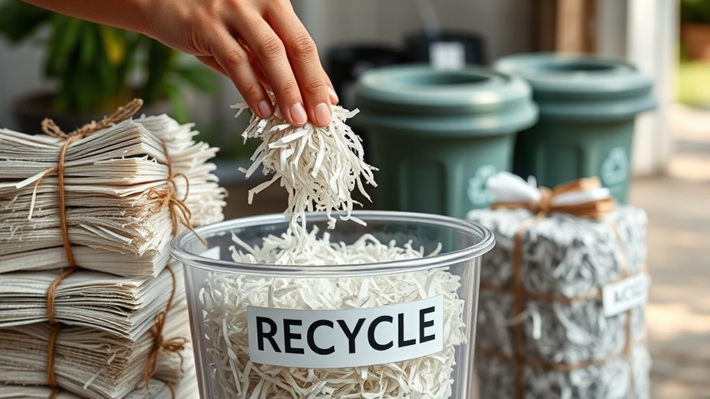 shredded paper recycling challenges