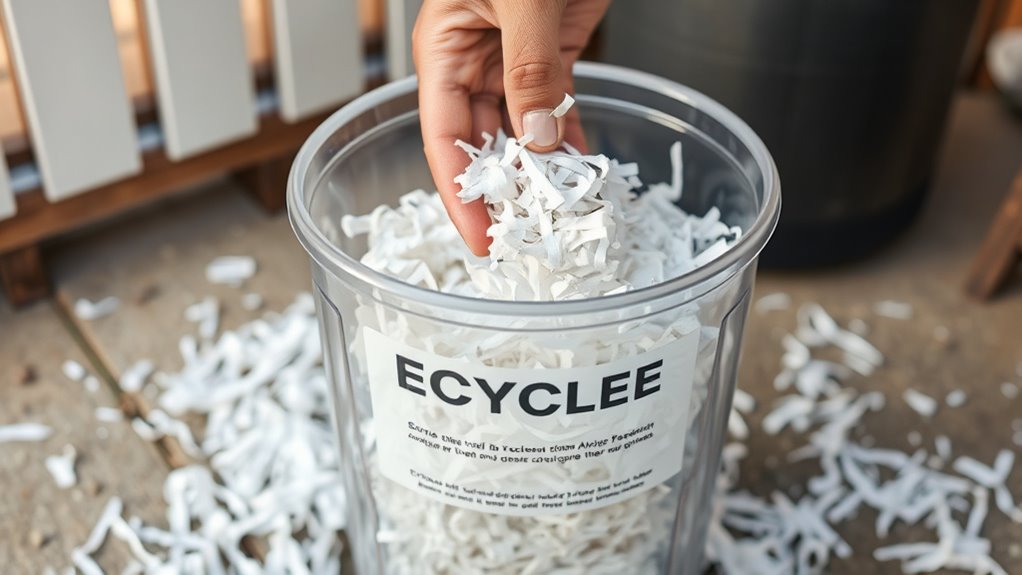 shredded paper recycling challenges