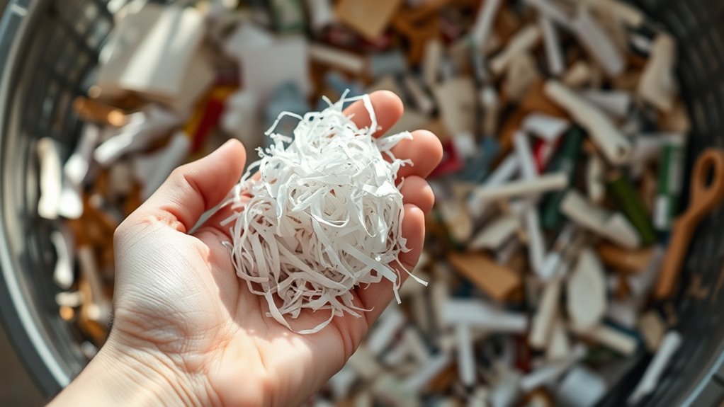 shredded paper recycling challenges