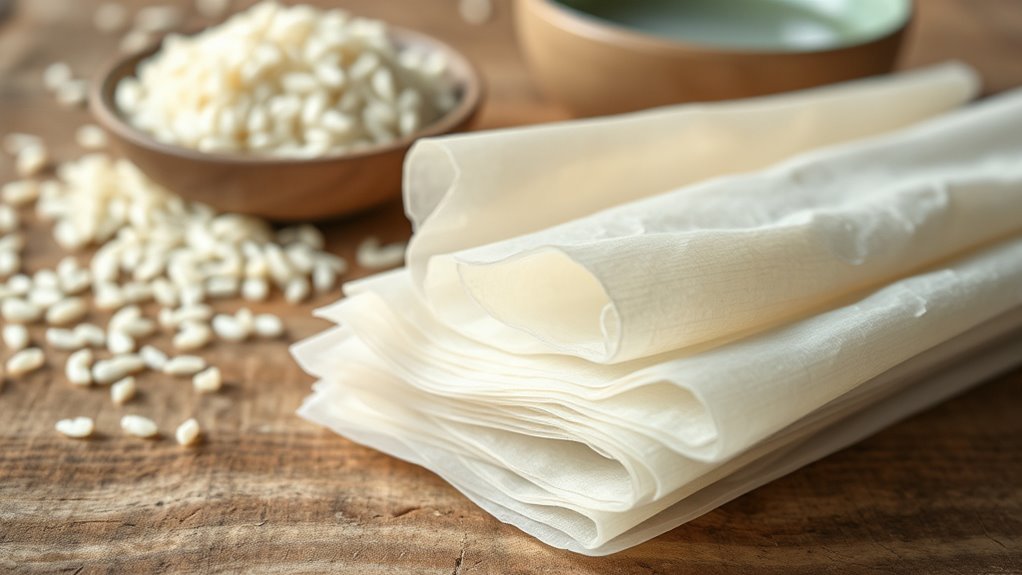 simple gluten free rice wrappers