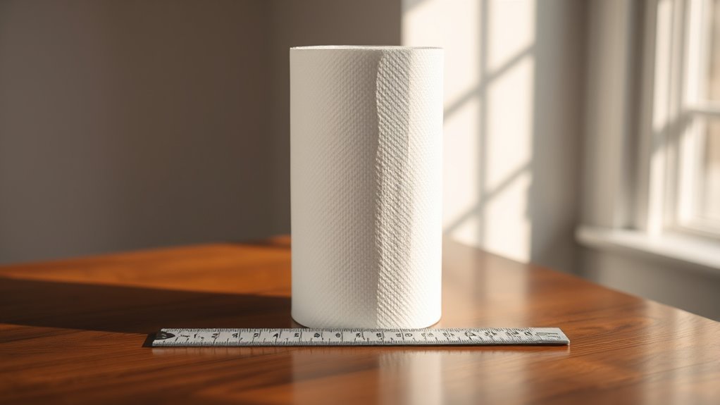 standard paper towel dimensions