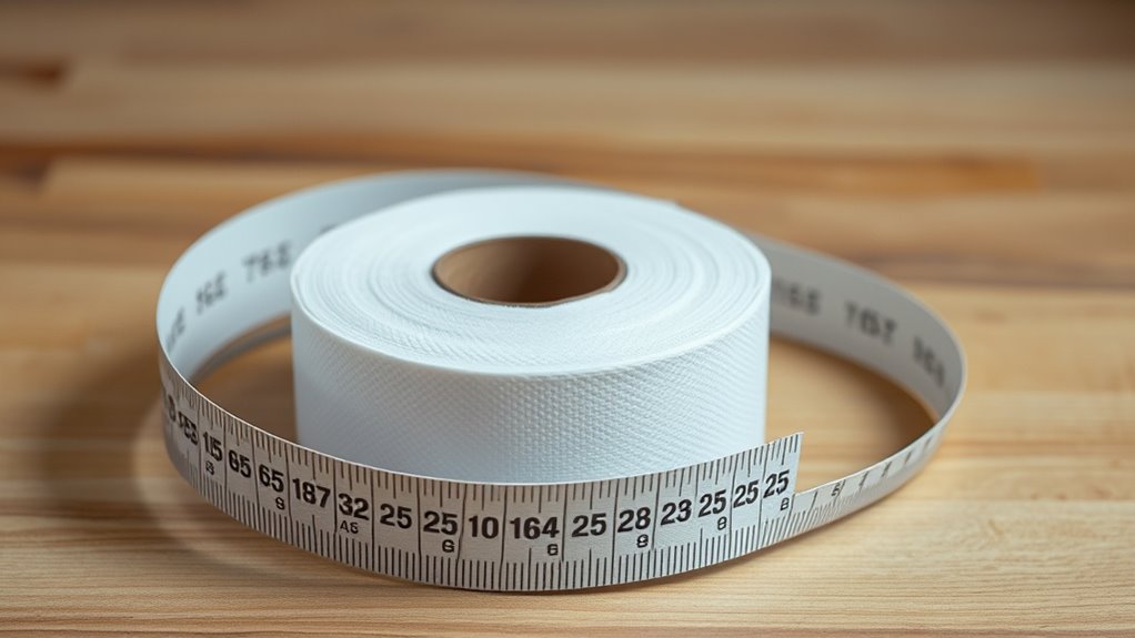 standard toilet paper dimensions