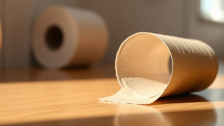 standard toilet paper tube length