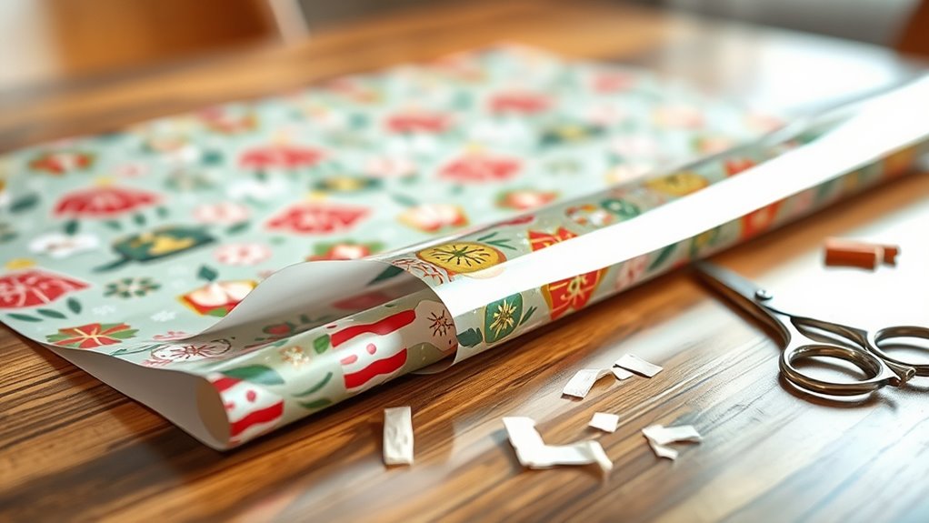 standard wrapping paper length