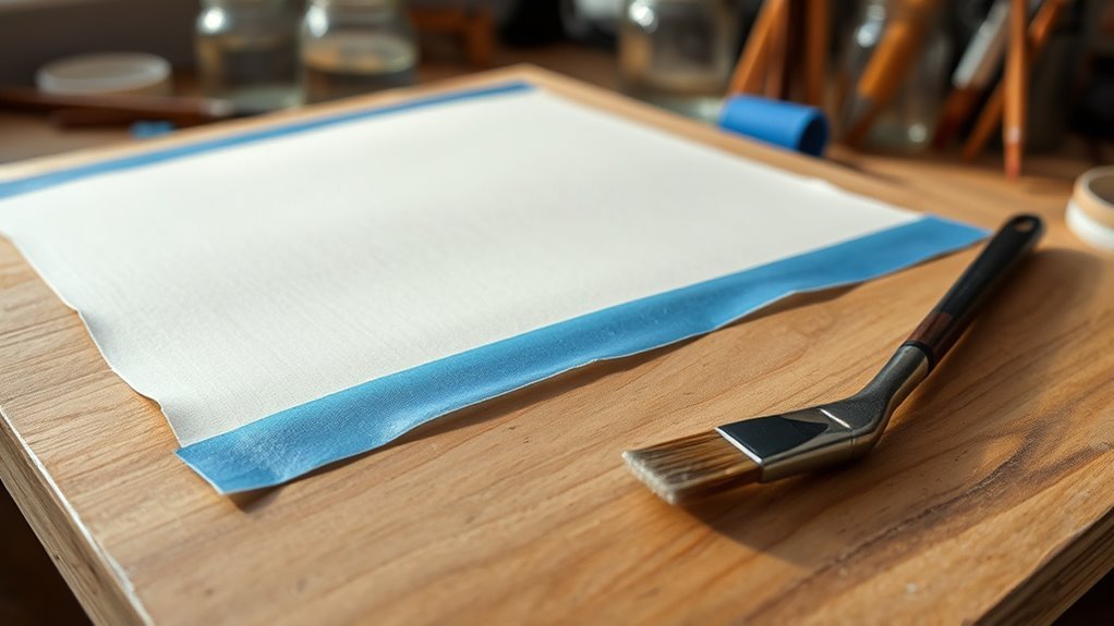 stretch watercolor paper properly