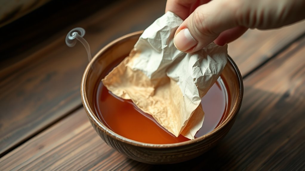 tea or coffee staining techniques