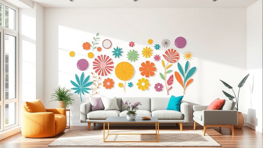 temporary customizable wall decals