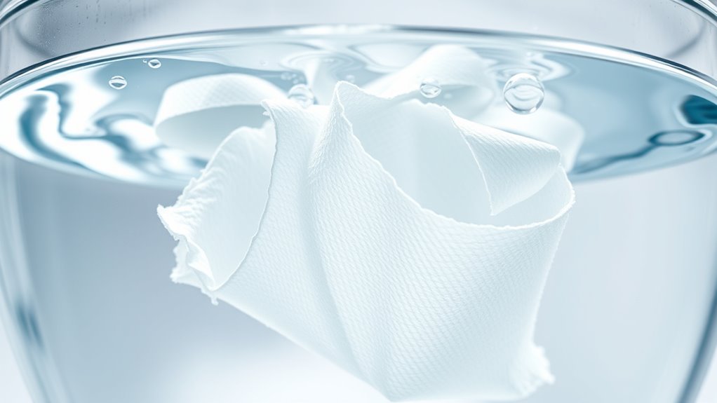 toilet paper dissolves adequately