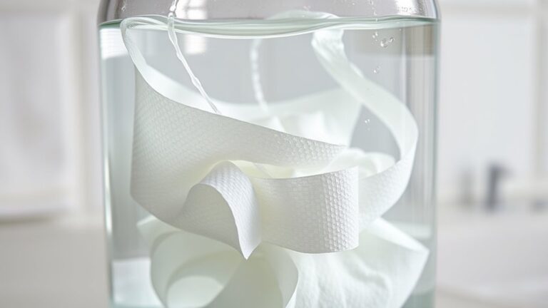 toilet paper dissolves quickly