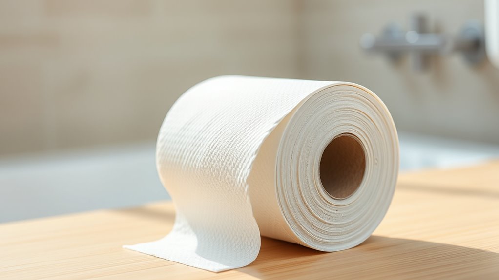 typical toilet paper length