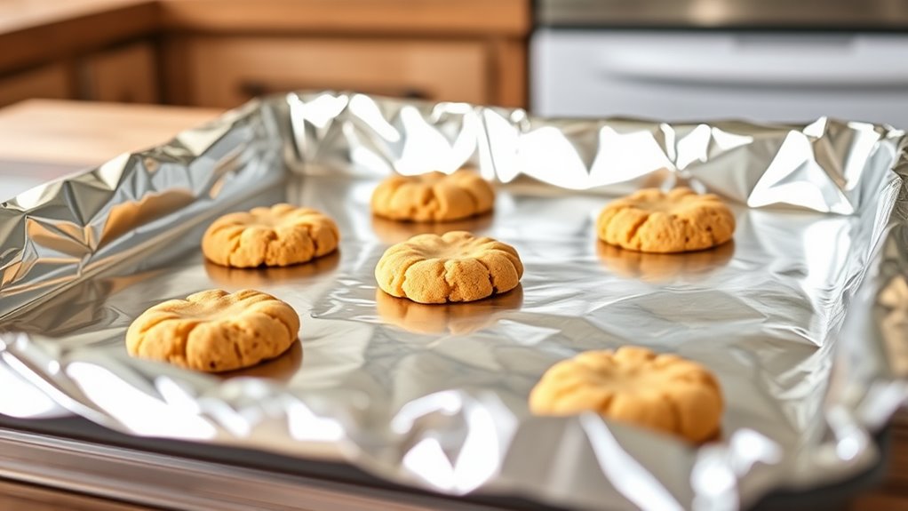 use greased aluminum foil