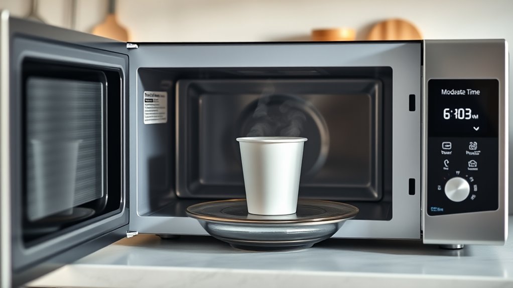 use medium power short heats