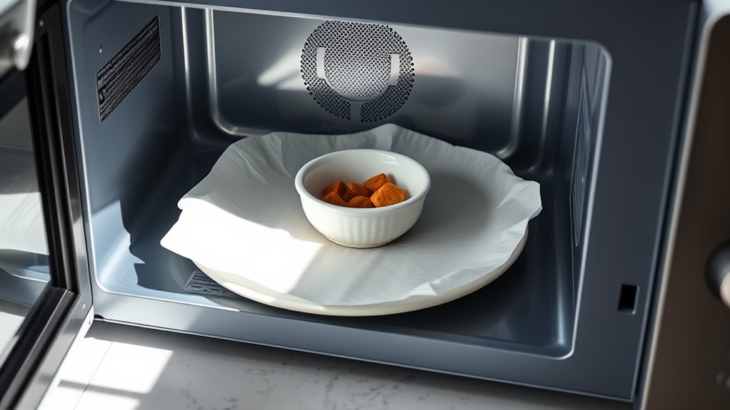 use microwave safe materials only