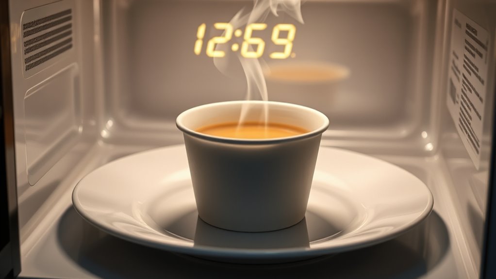 use microwave safe paper cups