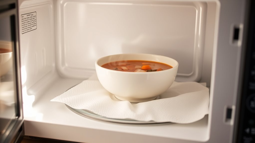 use microwave safe paper