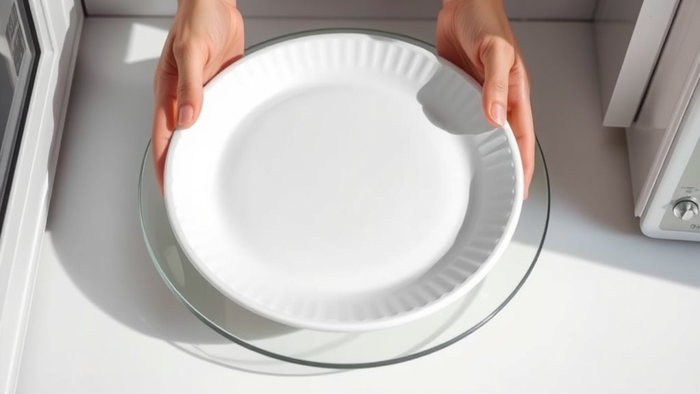 use microwave safe paper plate