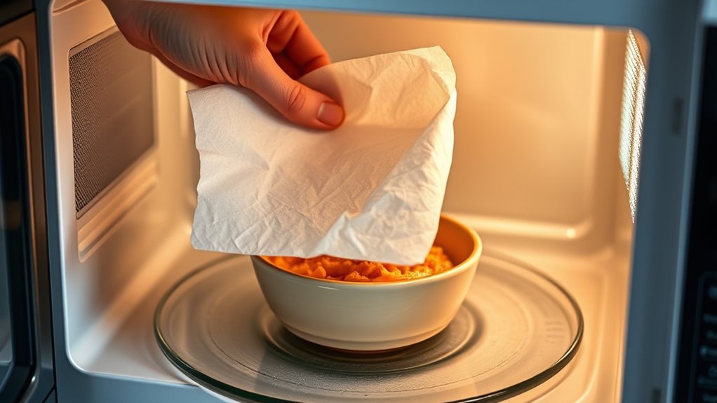 use microwave safe parchment paper