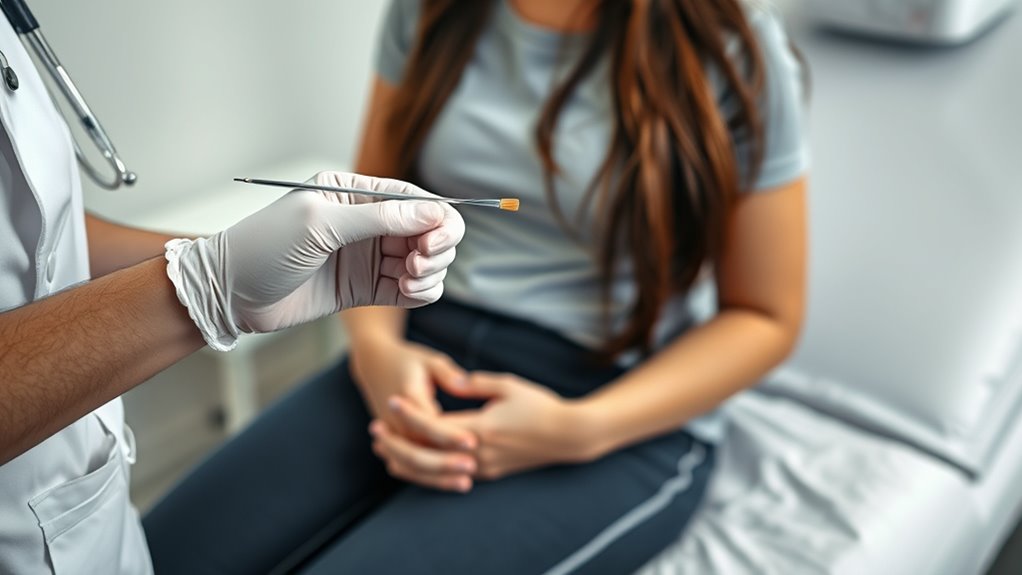 vagina exam with cell collection