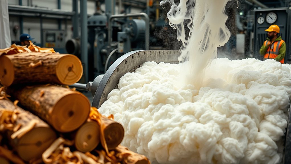 wood chips to soft pulp